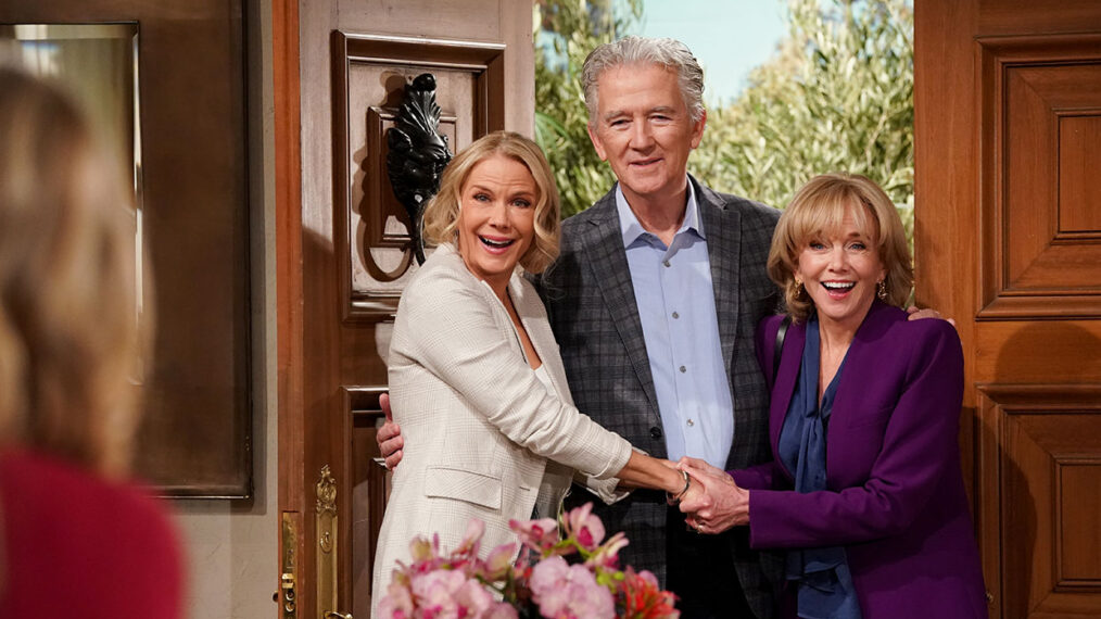 The Bold and the Beautiful - Katherine Kelly Lang as Brooke Logan, Patrick Duffy as Stephen Logan and Linda Purl as Lucy