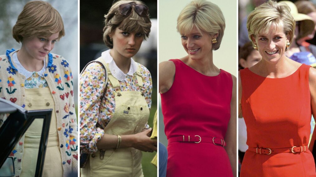 Princess Diana Fashion on 'The Crown' with Emma Corrin and Elizabeth Debicki