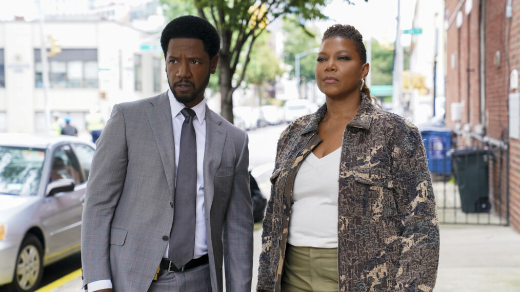 Tory Kittles and Queen Latifah in 'The Equalizer'