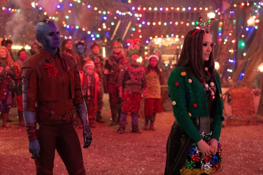 Karen Gillan and Pom Klementieff in 'The Guardians of the Galaxy Holiday Special'