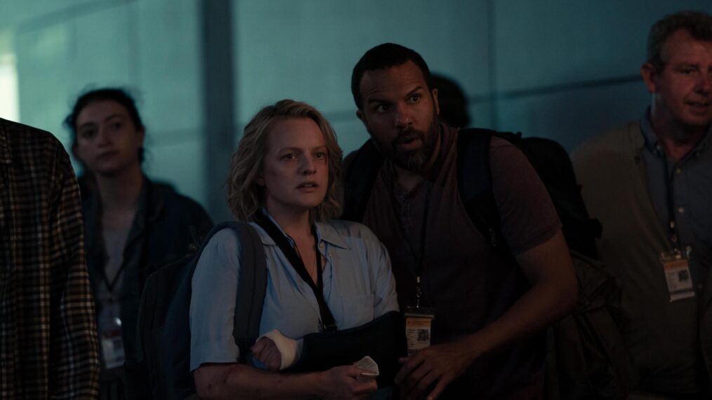 Elisabeth Moss and O-T Fagbenle in 'The Handmaid's Tale'