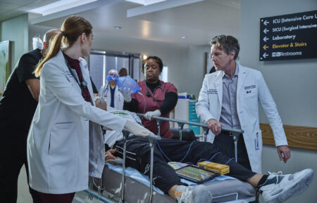 Kaley Ronayne and Andrew McCarthy in 'The Resident'