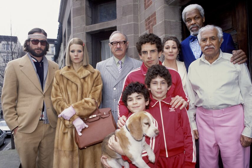 Luke Wilson, Gwyneth Paltrow, Gene Hackman, Ben Stiller, Anjelica Huston, Danny Glover, Kumar Pallana, Grant Rosenmeyer, and Jonah Meyerson in 'The Royal Tenenbaums'