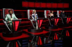 John Legend, Gwen Stefani, Camila Cabello, and Blake Shelton on 'The Voice' Season 22