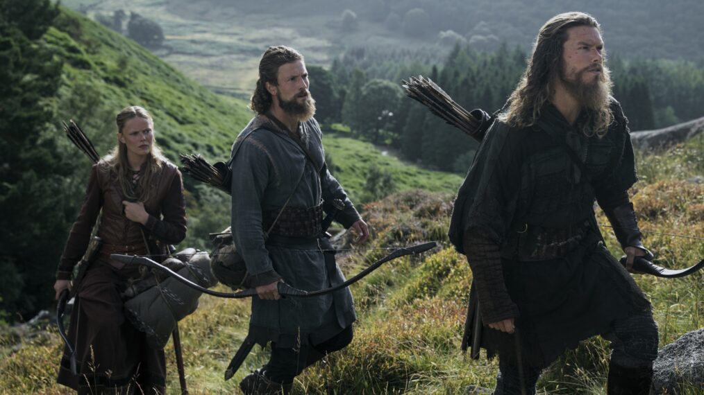 Frida Gustavsson, Leo Suter, and Sam Corlett in 'Vikings: Valhalla' Season 2