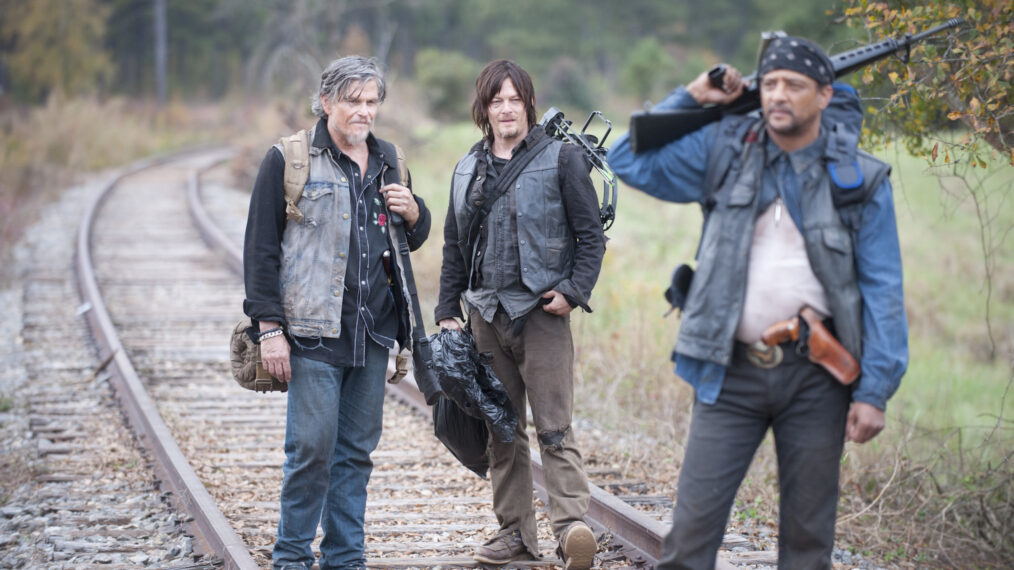 Jeff Kober, Daryl Dixon (Norman Reedus) and Davi Jay