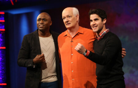 Wayne Brady, Colin Mochrie & Darren Criss in 'Whose Line Is It Anyway'