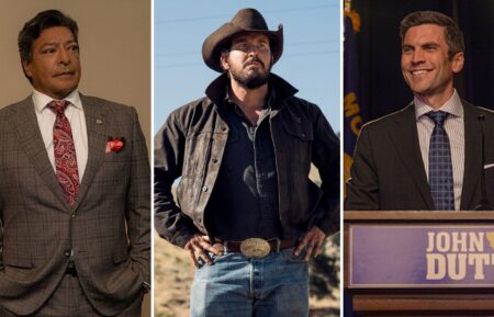 Gil Birmingham, Cole Hauser, and Wes Bentley in 'Yellowstone'