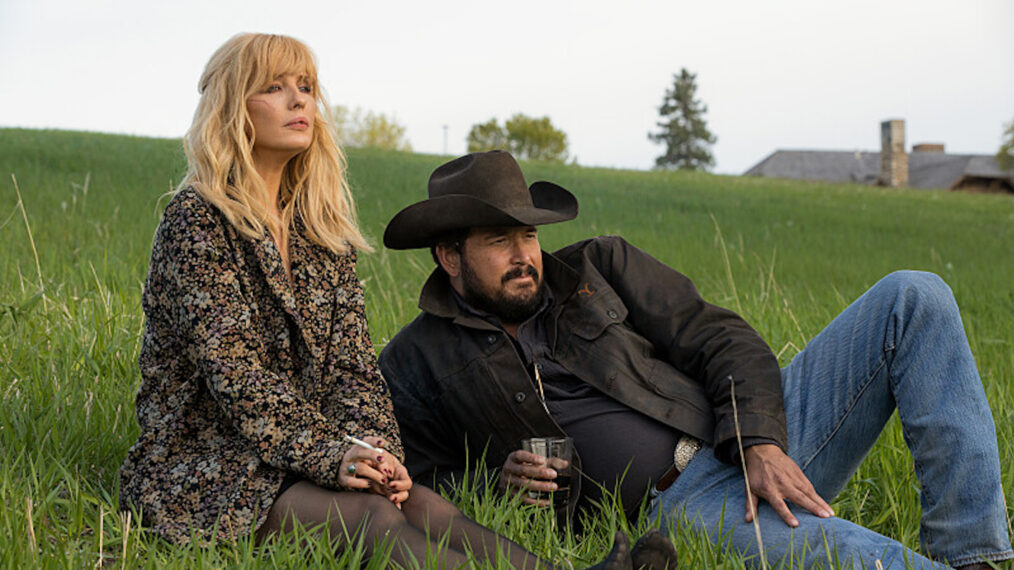 Kelly Reilly and Cole Hauser in 'Yellowstone'