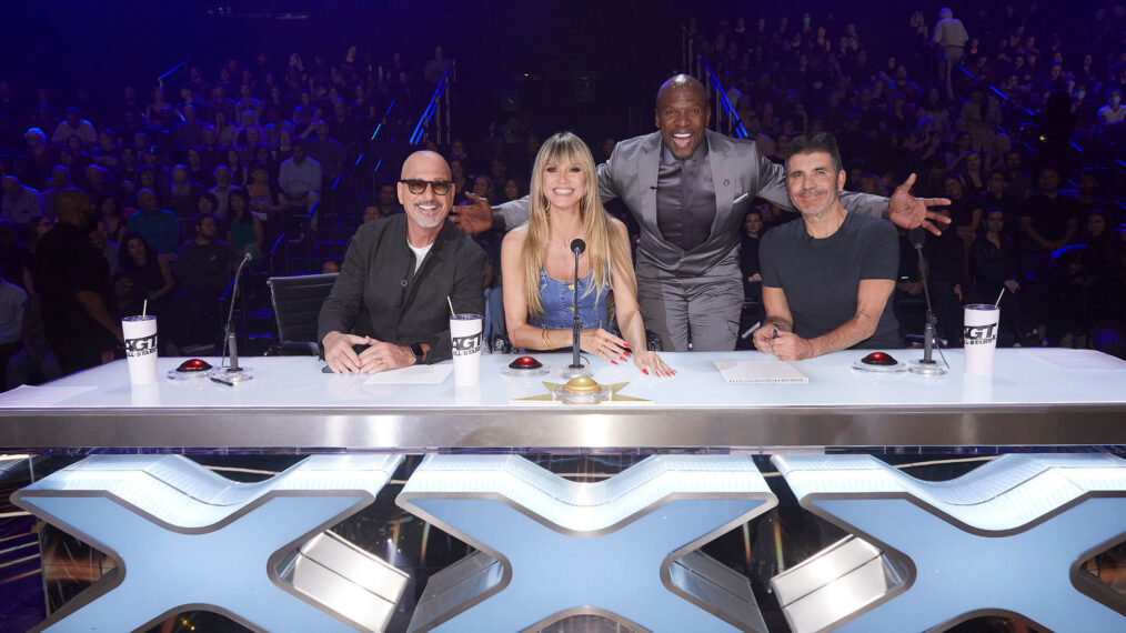 Howie Mandel, Heidi Klum, Terry Crews, Simon Cowell - 'America's Got Talent'