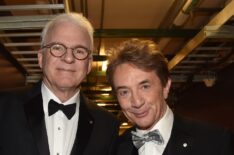 Martin Short and Steve Martin backstage.