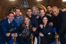 The cast of NCIS - Brian Dietzen, Chris O'Donnell, Vanessa Lachey, Wilmer Valderrama, Adam Cole, Sean Murray, Katrina Law, Noah Mills, LL Cool J