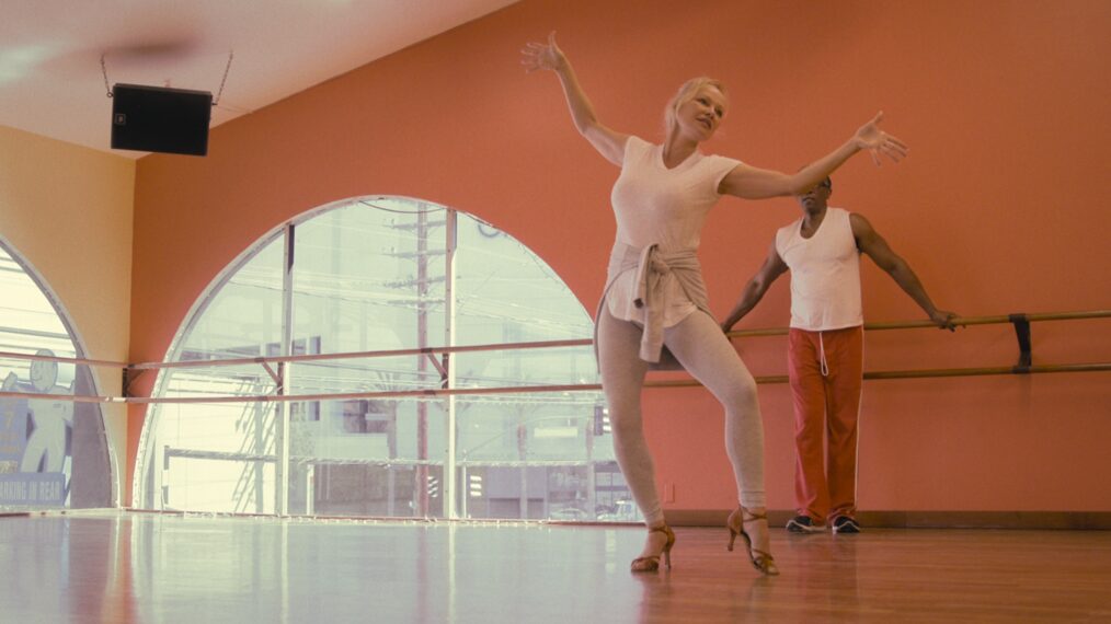 Pamela Anderson doing ballet