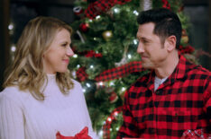 Jodie Sweetin and David O'Donnell in 'A Cozy Christmas Inn'