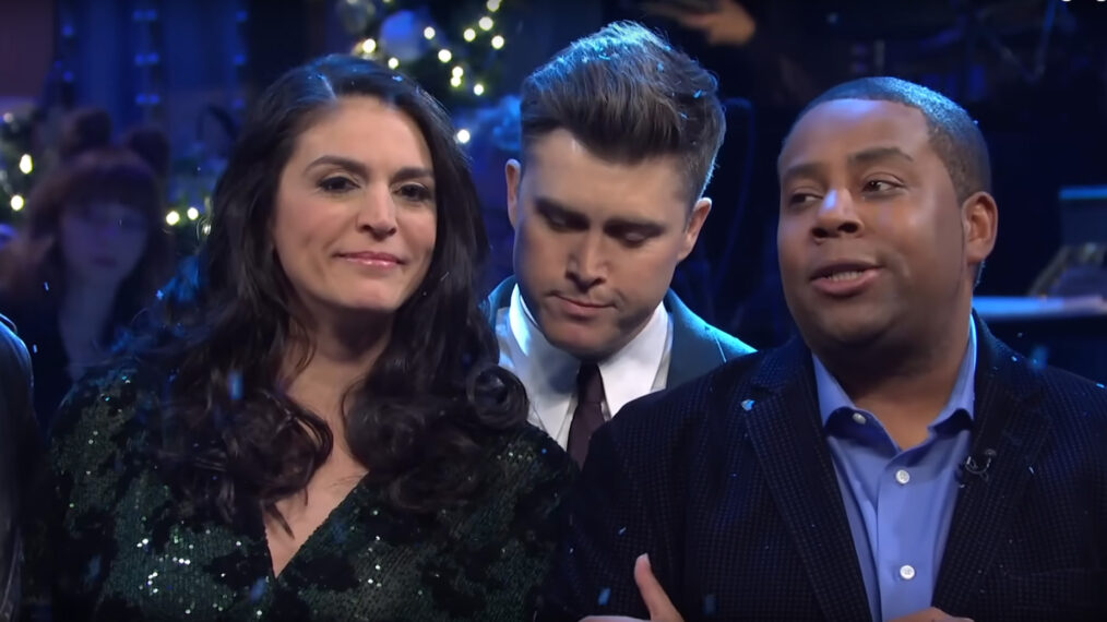 Cecily Strong and Kenan Thompson on SNL