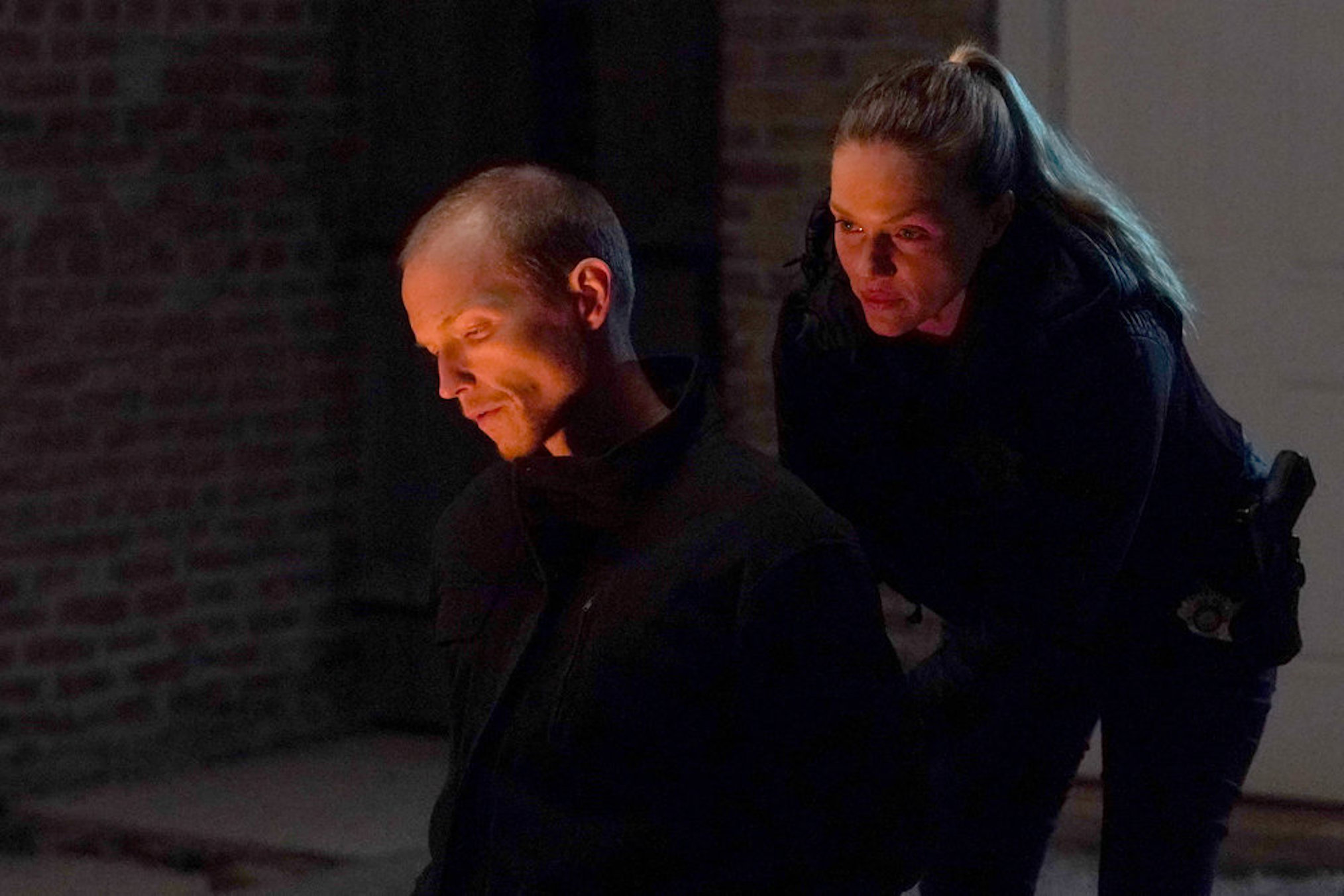 Jefferson White and Tracy Spiridakos in 'Chicago P.D.'