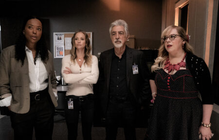 Aisha Tyler, AJ Cook, Joe Mantegna, and Kirsten Vangsness in 'Criminal Minds: Evolution'