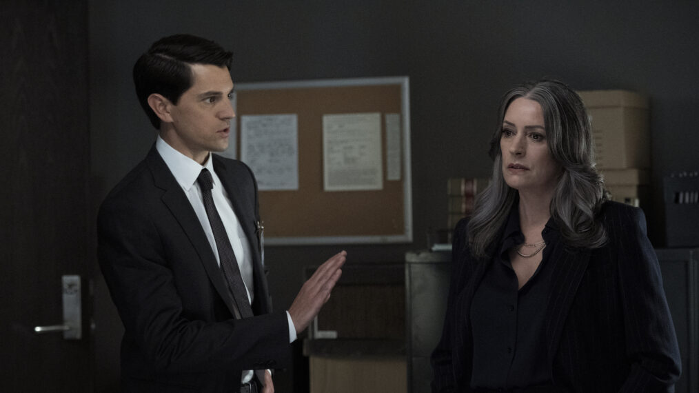 Nicholas D'Agosto and Paget Brewster in 'Criminal Minds: Evolution'