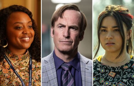 Quinta Brunson for 'Abbott Elementary,' Bob Odenkirk for 'Better Call Saul,' and Devery Jacobs for 'Reservation Dogs'