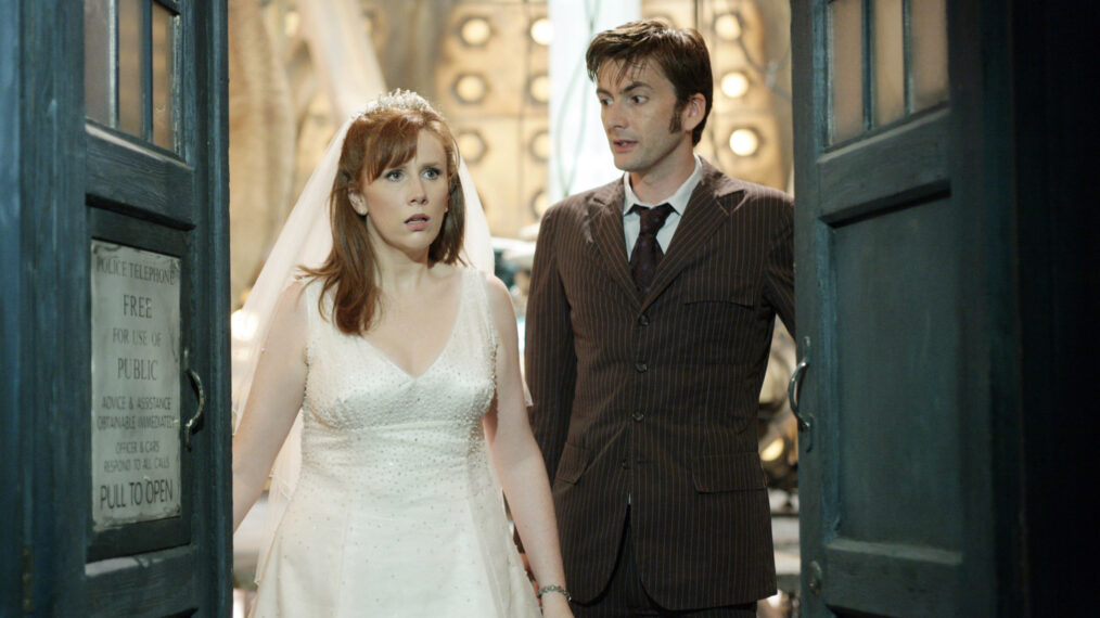 Catherine Tate and David Tennant on 'Doctor Who'