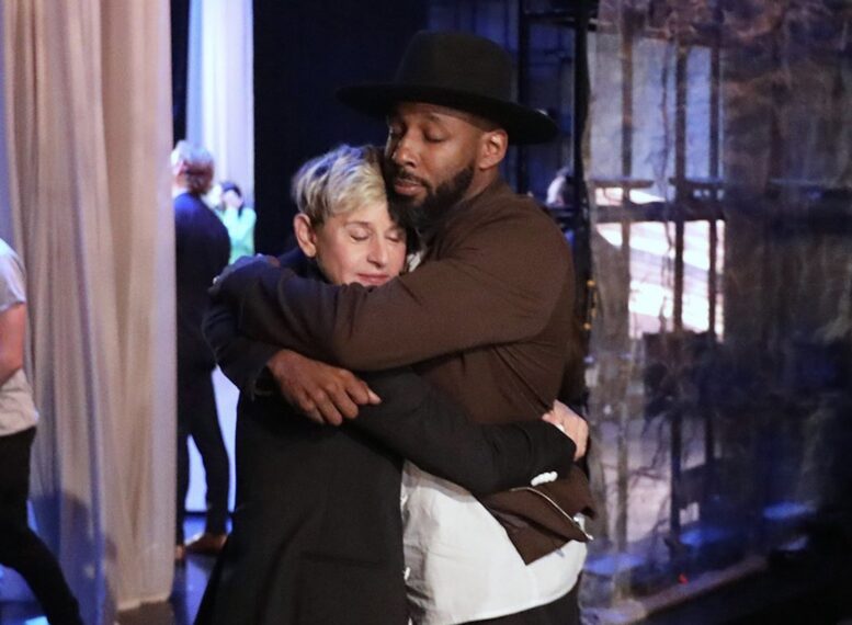 Ellen Degeneres and Stephen 'tWitch' Boss