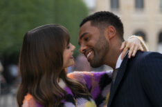 Lily Collins and Lucien Laviscount in 'Emily in Paris'