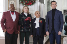 Reginald VelJohnson, Kim Matula, Lori Tan Chinn, and Ian Harding in 'Ghosts of Christmas Always'