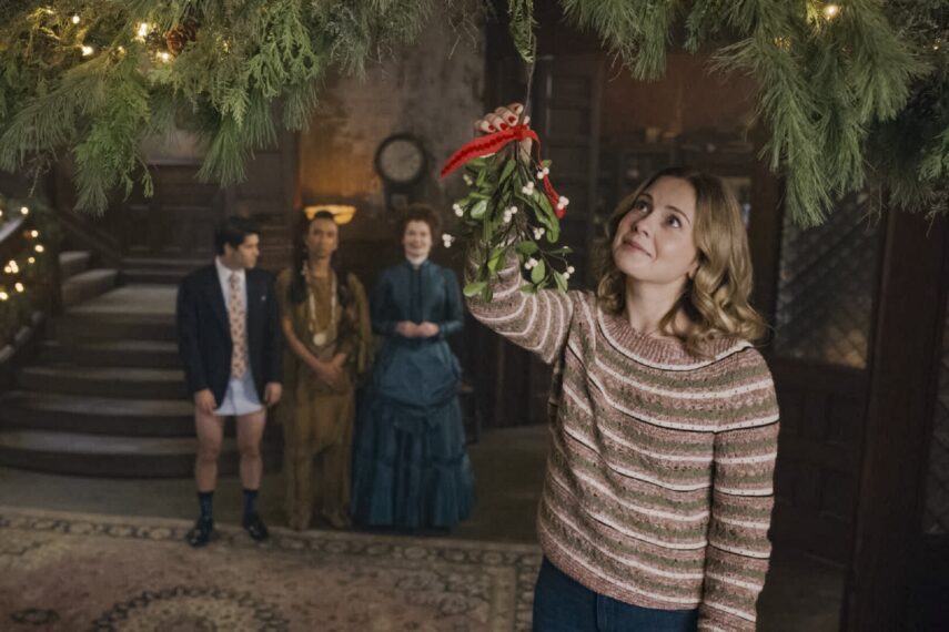 Rose McIver in the 'Ghosts' holiday special