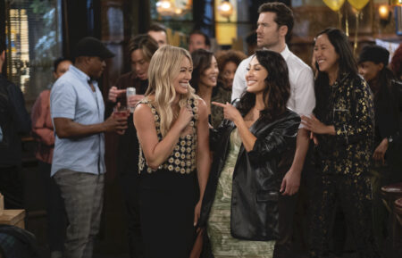 Hilary Duff, Francia Raisa, Tom Ainsley, and Tien Tran in 'How I Met Your Father'