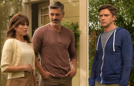 Karla Souza, Eddie Cibrian, and Topher Grace in 'Home Economics'