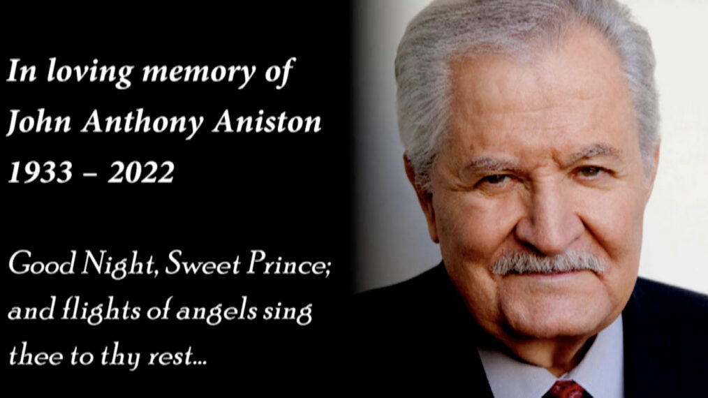 John Aniston 'Days of Our Lives' Tribute