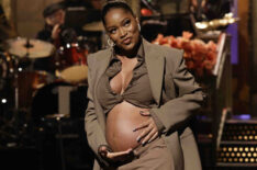 Keke Palmer shows off pregnant belly on Saturday Night Live