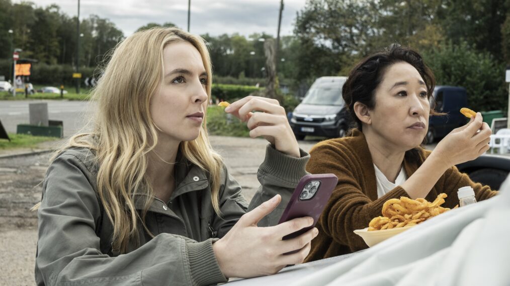 Jodie Comer and Sandra Oh in 'Killing Eve' Season 4