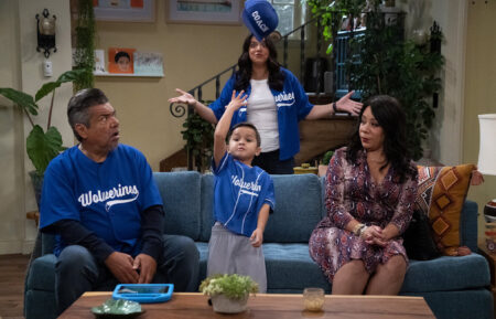 George Lopez, Brice Gonzalez, Mayan Lopez, and Selenis Leyva in 'Lopez vs. Lopez'