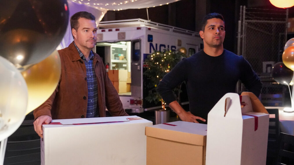 Chris O'Donnell and Wilmer Valderrama in 'NCIS'