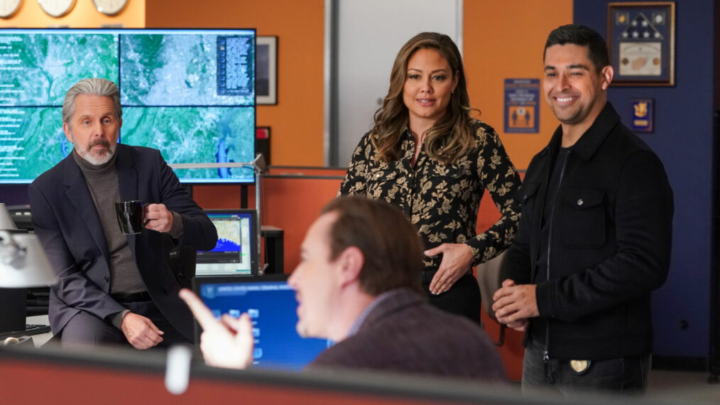 Gary Cole, Vanessa Lachey, and Wilmer Valderrama in 'NCIS' crossover