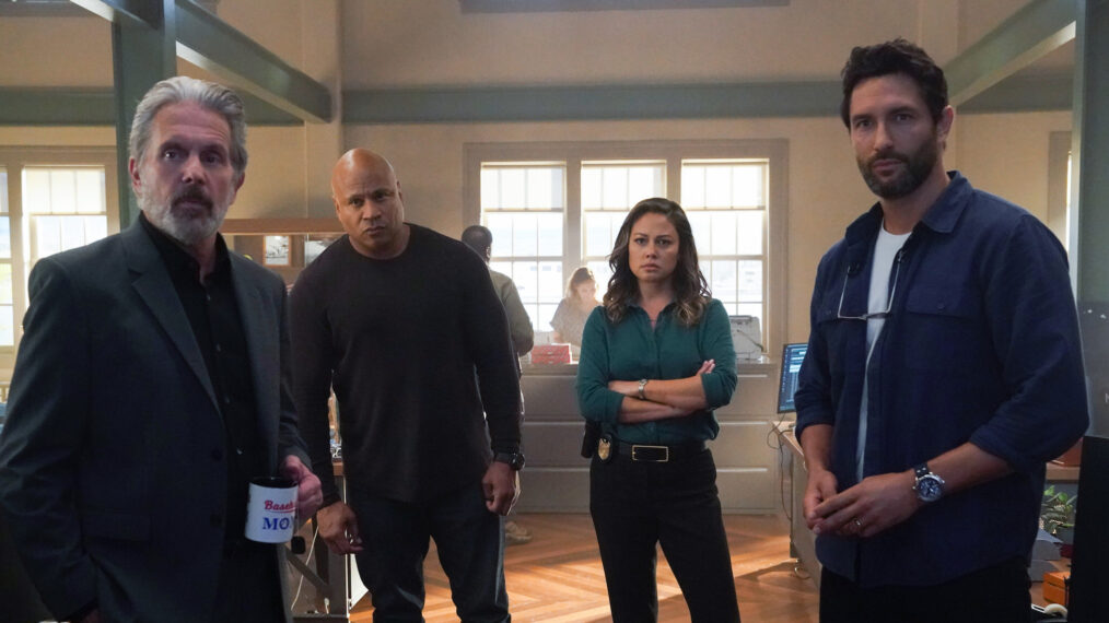 Gary Cole, LL Cool J, Vanessa Lachey, and Noah Mills in 'NCIS: Hawai'i'