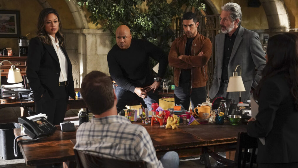 Vanessa Lachey, LL Cool J, Wilmer Valderrama, and Gary Cole in 'NCIS' crossover