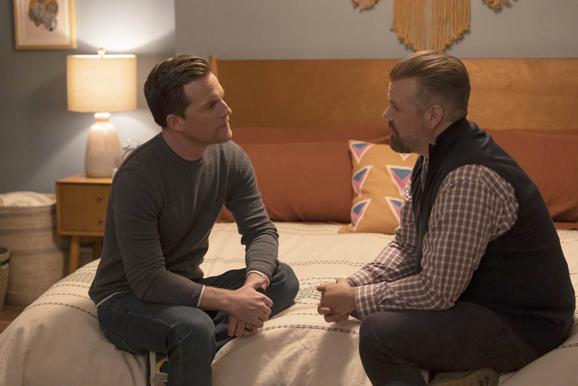 Mike Doyle and Tyler Labine in 'New Amsterdam'