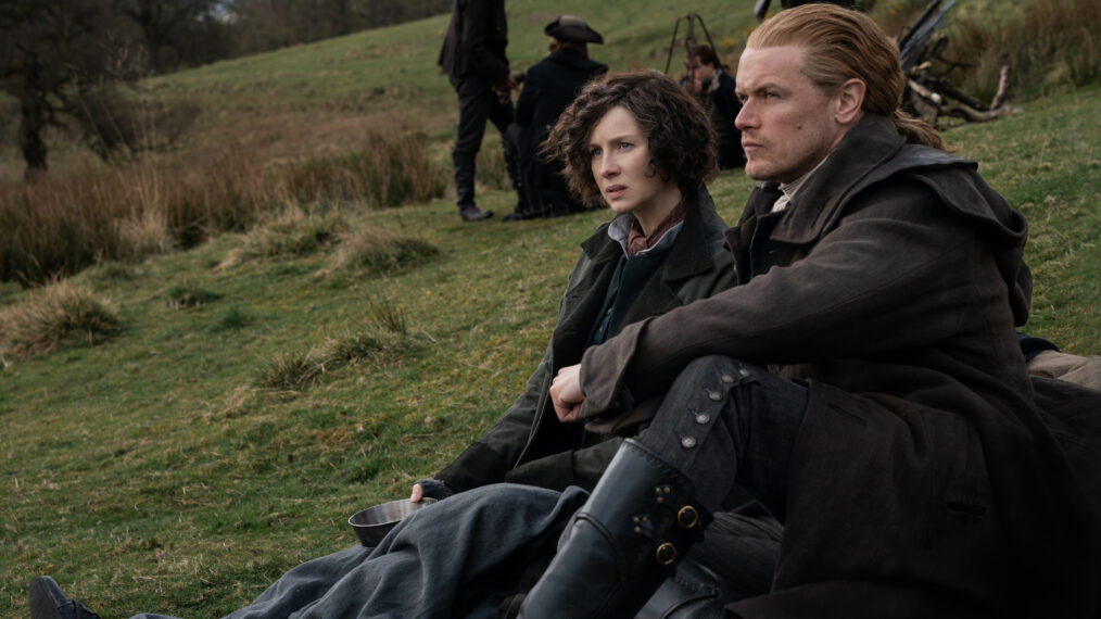 Caitriona Balfe and Sam Heughan in 'Outlander' Season 6