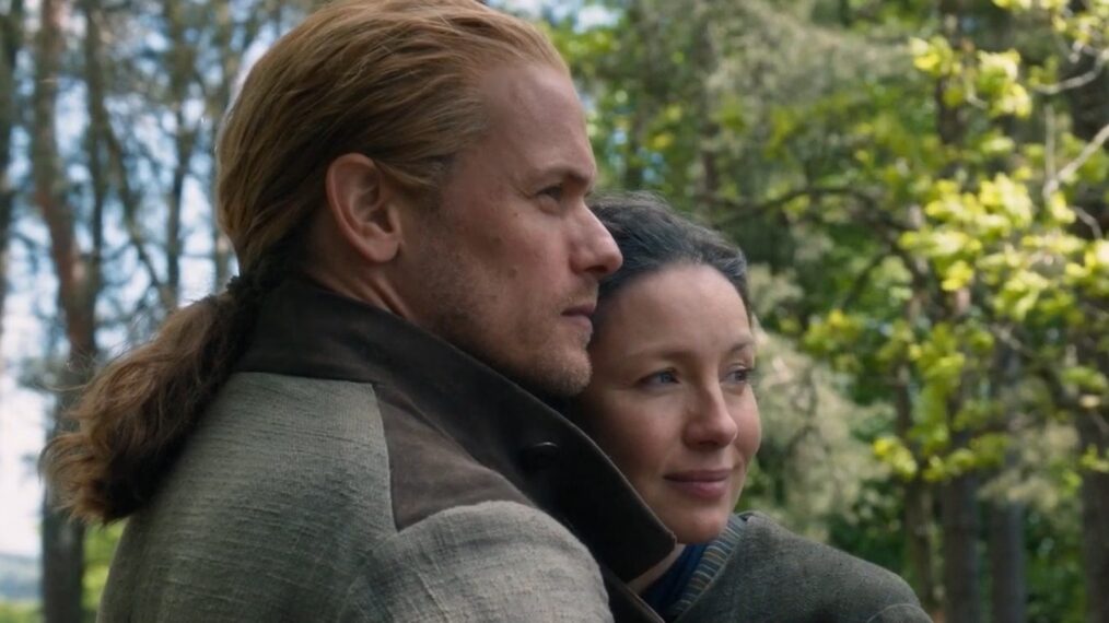 Sam Heughan and Caitriona Balfe in 'Outlander' Season 7