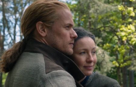 Sam Heughan and Caitriona Balfe in 'Outlander' Season 7