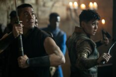 Lewis Tan and Anna Leong Brophy in 'Shadow and Bone'