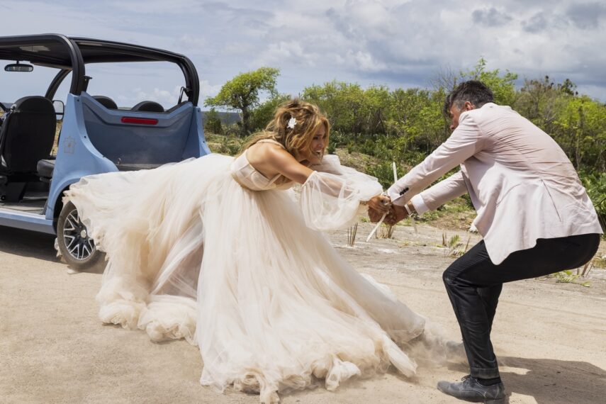 Jennifer López y Josh Duhamel en 'Boda de escopeta'