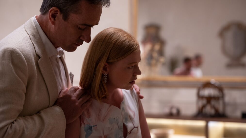 Matthew Macfadyen and Sarah Snook in 'Succession'