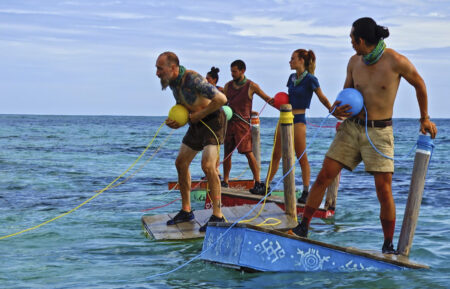 Mike 'Gabler' Gabler, Karla Cruz Godoy, Jesse Lopez, Cassidy Clark, and Owen Knight in 'Survivor' Season 43 Episode 13 finale