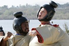 Leslie David Baker and Rainn Wilson in the 'Beach Games' episode of 'The Office'