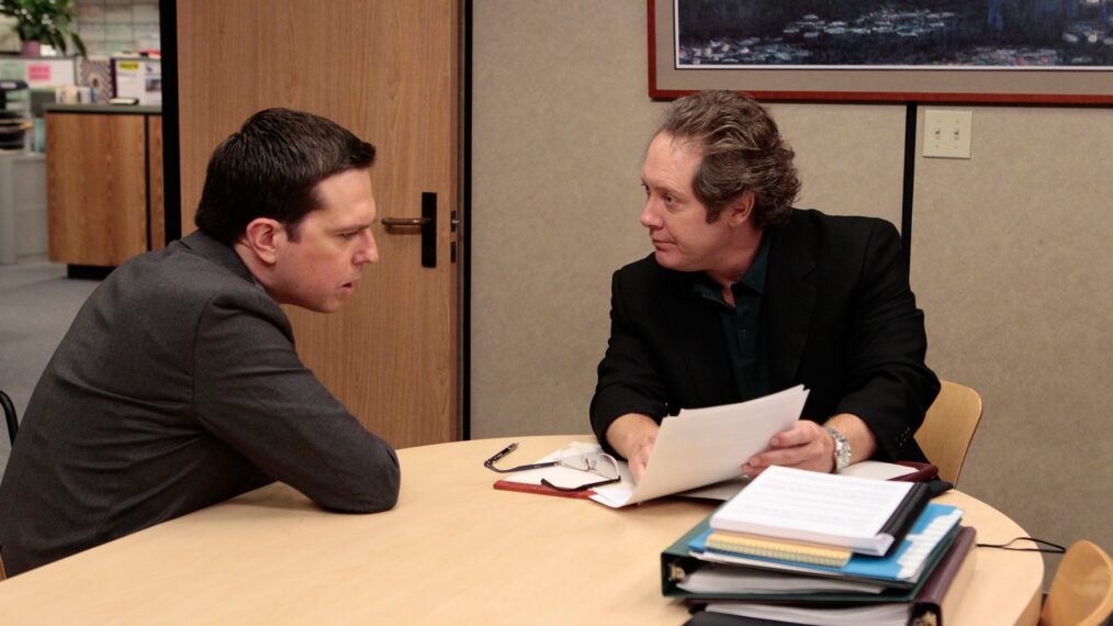 Ed Helms and James Spader in 'The Office'