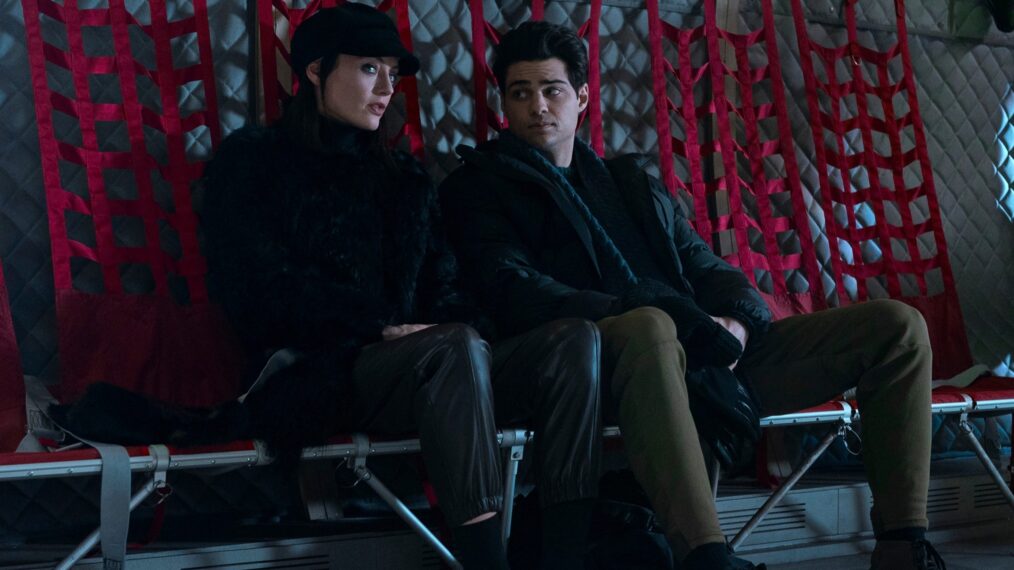 Laura Haddock and Noah Centineo in 'The Recruit'