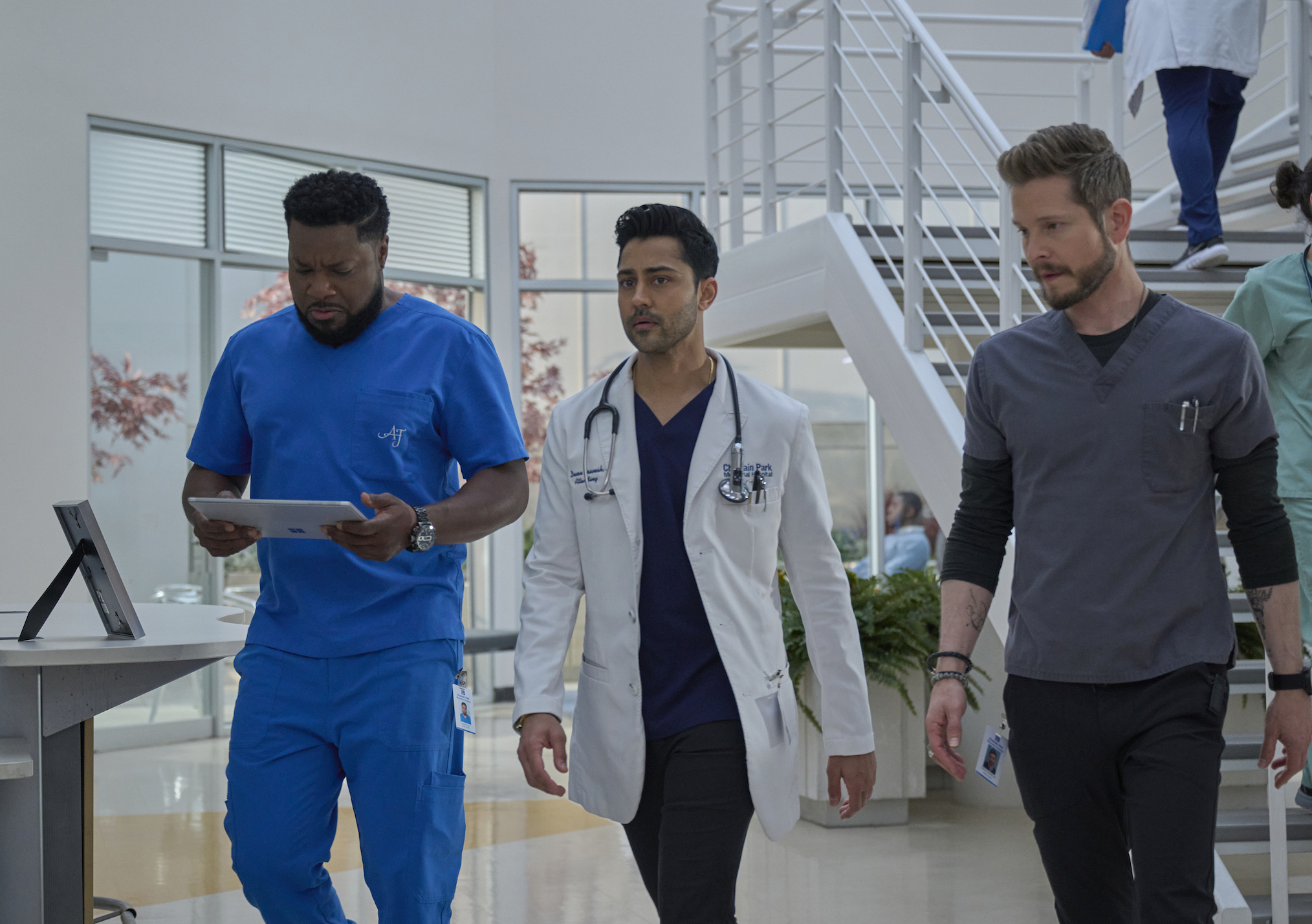 Malcolm-Jamal Warner, Manish Dayal, and Matt Czuchry on 'The Resident'